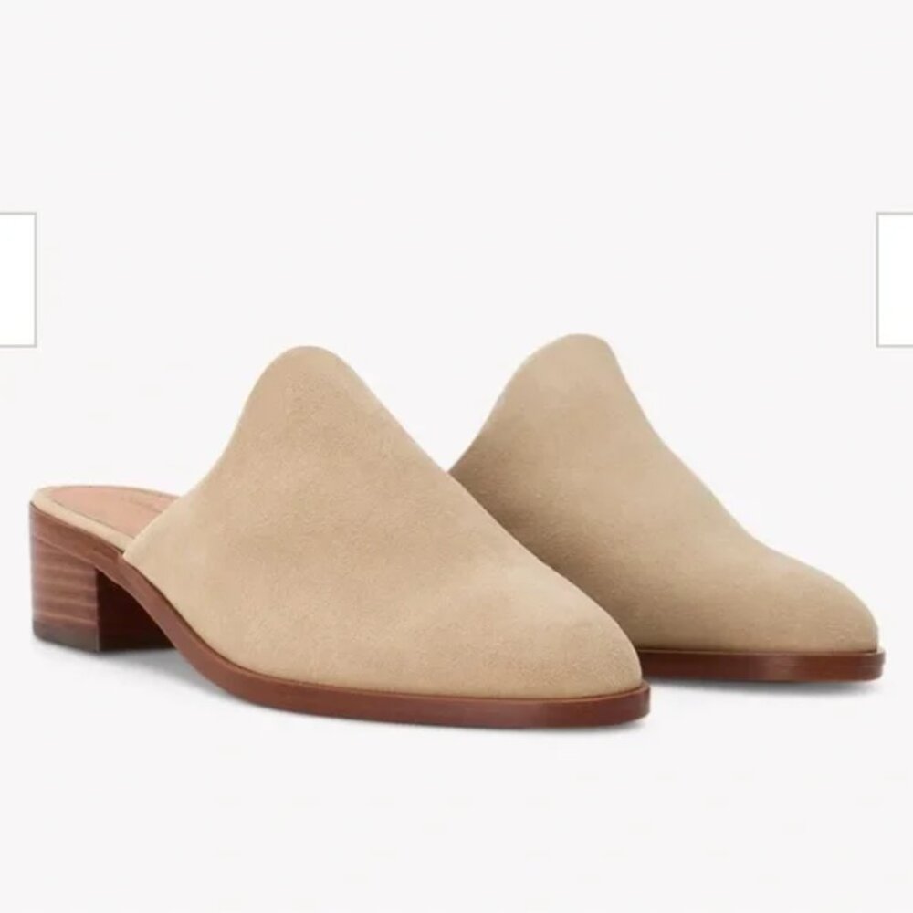 Soludos Venetian Sand Suede Mules - 9.5